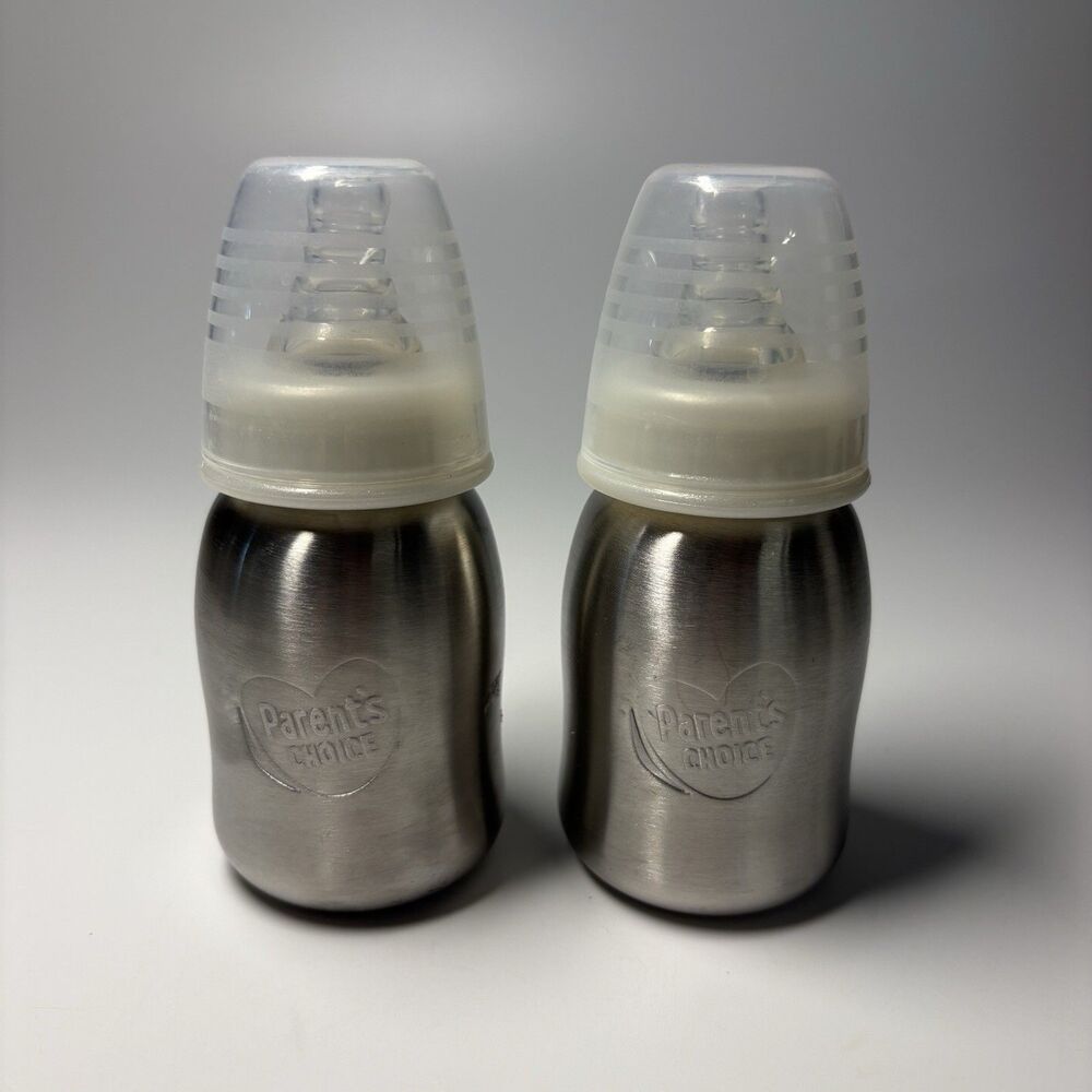 2 Pack Single Wall Bottle Stainless Steel 5oz Parent's Choice